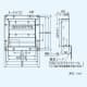 パナソニック 有圧換気扇 専用部材 電気式シャッター 25cm用 鋼板製・単相100V 有圧換気扇 専用部材 電気式シャッター 25cm用 鋼板製・単相100V FY-GESS253 画像2