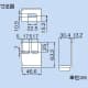 因幡電工 【販売終了】ベース金具 上付けタイプ SPHC(ユニクロめっき処理) ベース金具(上付けタイプ) SPHC(ユニクロめっき処理) TK-U00 画像3