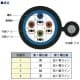 関西通信電線 屋外用支持線付LANケーブル Cat5e 100m巻 黒 屋外用支持線付LANケーブル Cat5e 100m巻 黒 UTP-C5E-W-SSD(0.5×4P)クロ×100m 画像2