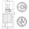 アメリカン電機 防水形コードコネクタボディ 引掛形 30A 接地形2P 125V 黒 3314RW-L5