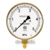 タスコ 圧力計 1/4フレア 下出し 100φ つば無 圧力範囲:0〜3.5MPa TA147F-335