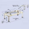 バクマ工業 エアコン室外ユニット架台 平地・傾斜置用 塗装仕上げ B-HT4