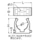 未来工業 連結サドル 適合管 PF単層波付管28 ミルキーホワイト 連結サドル 適合管 PF単層波付管28 ミルキーホワイト LSY-30 画像3