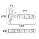フジ矢 電工貫通ポケットハンマー セーフティーコード対応 サイズ:185mm 電工貫通ポケットハンマー セーフティーコード対応 サイズ:185mm HT17P-185 画像5