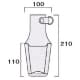 フジ矢 ペンチホルダー Dカン付 ペンチ1丁差し サイズ:210×100×110mm ペンチホルダー Dカン付 ペンチ1丁差し サイズ:210×100×110mm LP-1D 画像4