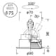 山田照明 【生産完了品】ダウンライト 取付穴φ75mm 埋込高96mm 電球(GU5.3口金)別売・トランス別売 ダウンライト 取付穴φ75mm 埋込高96mm 電球(GU5.3口金)別売・トランス別売 DD-3111 画像2