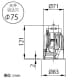 山田照明 【生産完了品】ダウンライト 取付穴φ75mm 埋込高121mm ホワイト 電球(E17口金)別売 ダウンライト 取付穴φ75mm 埋込高121mm ホワイト 電球(E17口金)別売 DN-3299 画像3