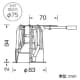 山田照明 【生産完了品】ダウンライト 取付穴φ75mm 埋込高94mm 電球(EZ10口金)別売・トランス別売 【生産完了品】ダウンライト 取付穴φ75mm 埋込高94mm 電球(EZ10口金)別売・トランス別売 DE-2991 画像3