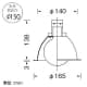 山田照明 【生産完了品】ダウンライト 取付穴φ150mm 埋込高138mm E26ボール球φ95 100W形×1 ホワイト ダウンライト 取付穴φ150mm 埋込高138mm E26ボール球φ95 100W形×1 ホワイト DW-2324 画像3