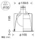 山田照明 【生産完了品】ダウンライト 取付穴φ150mm 埋込高195mm E26ボール球φ95 100W形×1 ホワイト ダウンライト 取付穴φ150mm 埋込高195mm E26ボール球φ95 100W形×1 ホワイト DW-2327 画像3