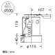 山田照明 【生産完了品】ダウンライト 取付穴φ100mm 埋込高119mm 電球色 E17電球形蛍光灯D15形12W×1 ホワイト 【生産完了品】ダウンライト 取付穴φ100mm 埋込高119mm 電球色 E17電球形蛍光灯D15形12W×1 ホワイト DF-2926 画像4