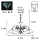 山田照明 【生産完了品】シャンデリア 8〜10畳向け E17クリプトン球(ホワイト)PS60W形×6 シャンデリア 8～10畳向け E17クリプトン球(ホワイト)PS60W形×6 CE-2716 画像3