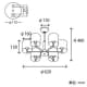 山田照明 【生産完了品】シャンデリア 8〜10畳向け E17クリプトン球(ホワイト)PS60W形×6 シャンデリア 8～10畳向け E17クリプトン球(ホワイト)PS60W形×6 CE-4227 画像2