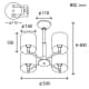 山田照明 【生産完了品】シャンデリア 4.5〜6畳向け E17クリプトン球(ホワイト)PS60W形×4 シャンデリア 4.5～6畳向け E17クリプトン球(ホワイト)PS60W形×4 CE-4226 画像2