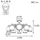 山田照明 【生産完了品】シャンデリア 10〜12畳向け E26普通電球(ホワイト)60W形×8 シャンデリア 10～12畳向け E26普通電球(ホワイト)60W形×8 CI-4240 画像4
