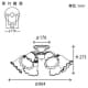 山田照明 【生産完了品】シャンデリア 8〜10畳向け E26電球形蛍光灯(電球色)A15形×6 シャンデリア 8～10畳向け E26電球形蛍光灯(電球色)A15形×6 CF-4263 画像5