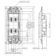 パナソニック 埋込ダブルコンセント 金属取付枠付 15A 125V ホワイト 埋込ダブルコンセント 金属取付枠付 15A 125V ホワイト WTF1502WK 画像2