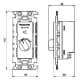 パナソニック 埋込ボリュームコントローラー スピーカー用 0.5〜30W 埋込ボリュームコントローラー スピーカー用 0.5〜30W WZ-VC130 画像2