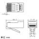 パナソニック RJ45モジュラプラグ ハイパフォーマンス型 100個入 RJ45モジュラプラグ ハイパフォーマンス型 100個入り NR3550 画像2