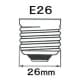 アサヒ 【生産完了品】チャームランプ 100V 2〜3W ガラス径:76mm 口金:E26 燃えろ太陽 赤 【生産完了品】チャームランプ 100V 2～3W ガラス径:76mm 口金:E26 燃えろ太陽 赤 チャームライトモエロタイヨウ 画像2