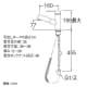 SANEI シングルスプレー混合栓 洗髪用 節水水栓 ホース引出し式 ホース長さ:1m 寒冷地用 column シングルスプレー混合栓 洗髪用 節水水栓 ホース引出し式 ホース長さ:1m 寒冷地用 column K37531JK 画像3
