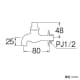 SANEI 共用横水栓 呼び:13 共用横水栓 呼び:13 Y60J-13 画像2