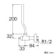 SANEI D式アングル止水栓 共用形 呼び:13 D式アングル止水栓 共用形 呼び:13 V22JD-13 画像2