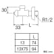SANEI D式止水栓本体 共用形 ナットなし 呼び:13 給水管長さ:55mm D式止水栓本体 共用形 ナットなし 呼び:13 給水管長さ:55mm V22AD-X2-13 画像2