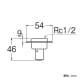 SANEI 床用ジョイントS カシメタイプ ビス付 ネジ径Rc1/2×パイプ径13A 床用ジョイントS カシメタイプ ビス付 ネジ径Rc1/2×パイプ径13A T633-4-S-13X13A 画像2