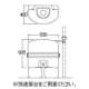 SANEI 雨水タンク 省スペース地上設置型 取水器付 有効タンク容量:110L グレー 雨水タンク 省スペース地上設置型 取水器付 有効タンク容量:110L グレー EC2010AS-H-60-110L 画像2