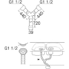 SANEI 流し排水栓Y型ホース ネジ付 キッチン用 二槽式流しの排水栓用のネジ式接続タイプ 流し排水栓Y型ホース ネジ付 キッチン用 二槽式流しの排水栓用のネジ式接続タイプ PH62-862 画像3