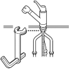 SANEI ナット締付工具 ワンホール混合栓のロックナット対辺約46mm用 ナット締付工具 ワンホール混合栓のロックナット対辺約46mm用 R353 画像2