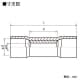 ニチフ 【在庫限りで販売終了】銅線用 絶縁被覆付圧着スリーブ 重ね合せ用 P形 100個入 黄色 銅線用 絶縁被覆付圧着スリーブ 重ね合せ用 P形 100個入 黄色 TMVP-5.5-YEL 画像2