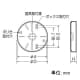 未来工業 ポリ台 照明器具取付用プラスチック絶縁台 丸型 外寸φ224×25mm ベージュ ポリ台 照明器具取付用プラスチック絶縁台 丸型 外寸φ224×25mm ベージュ POW-220J 画像2