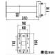 サン電子 【限定特価】側面取付金具(軒下金具) 中間および底用兼用型 マスト径φ22〜32用 側面取付金具(軒下金具) 中間および底用兼用型 マスト径φ22〜32用 MSH-15Z 画像2