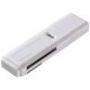 サンワサプライ USB2.0カードリーダー コンパクト直挿しタイプ 2スロット 35メディア対応 ホワイト ADR-MSDU2W