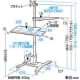 サンワサプライ 液晶モニタスタンド 17型〜24型対応 キーボード台・CPUスタンド付 液晶モニタスタンド 17型〜24型対応 キーボード台・CPUスタンド付 CR-LAST3 画像4
