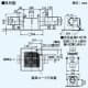 三菱 【生産完了品】ダクト用換気扇 天井埋込形 サニタリー用 二部屋換気用/低騒音形 接続パイプφ100mm 埋込寸法215mm角 ダクト用換気扇 天井埋込形 サニタリー用 二部屋換気用/低騒音形 接続パイプφ100mm 埋込寸法215mm角 VD-10ZFC10 画像2