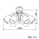 山田照明 LEDランプ交換型シャンデリア 〜10畳用 非調光 LED電球7.8W×6 電球色 E26口金 ランプ付 LEDランプ交換型シャンデリア 〜10畳用 非調光 LED電球7.8W×6 電球色 E26口金 ランプ付 CD-4325-L 画像2