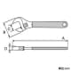 エンジニア モンキーレンチ 呼びサイズ250mm 最大開幅30mm モンキーレンチ 呼びサイズ250mm 最大開幅30mm TWM-05 画像2