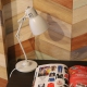 電材堂 【在庫限り】ホワイトテーブルランプ E17口金 電球別売 ホワイト ホワイトテーブルランプ DSDX03 画像3