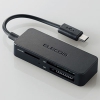 ELECOM タブレット・スマホ専用USB2.0メモリリーダライタ 3スロット 50メディア対応 MRS-MB05BK