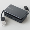 ELECOM タブレット・スマホ・PC対応USB2.0メモリリーダライタ 3スロット 36メディア対応 MRS-MB07BK