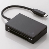 ELECOM Type-C搭載USB3.1メモリリーダライタ 3スロット 38メディア対応 MR3C-A010BK