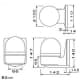 パトライト 【生産完了品】小型回転灯 《パトライト》 壁面取付タイプ ガラス球G18/BA15S 定格電圧AC200V φ100mm 黄 小型回転灯 《パトライト》 壁面取付タイプ ガラス球G18/BA15S 定格電圧AC200V φ100mm 黄 WH-200A-Y 画像2