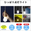 旭電機化成 ひっぱり点灯ライト 電池式 電球色LED×1灯 明るさ88lm フック・ひも付 ALA-4308BK-D