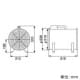 静岡製機 ポータブル送風機 単相100V 羽根径20cm ポータブル送風機 単相100V 羽根径20cm F-200 画像2