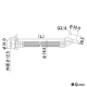 カクダイ 【販売終了】洗濯機給水ホース 水栓吐水口外径14〜23mm用 長さ3m 洗濯機給水ホース 水栓吐水口外径14〜23mm用 長さ3m 436-52×3000 画像2