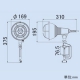 ハタヤ LED作業灯 屋外用 20W 広角タイプ ビーム角110度 昼白色 電線長0.3m バイス付 LED作業灯 屋外用 20W 広角タイプ ビーム角110度 昼白色 電線長0.3m バイス付 RGL-0W 画像2
