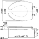 カクダイ 【販売終了】前割便座 フタ付タイプ 標準・大型サイズ兼用 ホワイト 前割便座 フタ付タイプ 標準・大型サイズ兼用 ホワイト 233-816 画像2